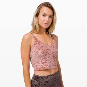 Lululemon pink crush velour tank